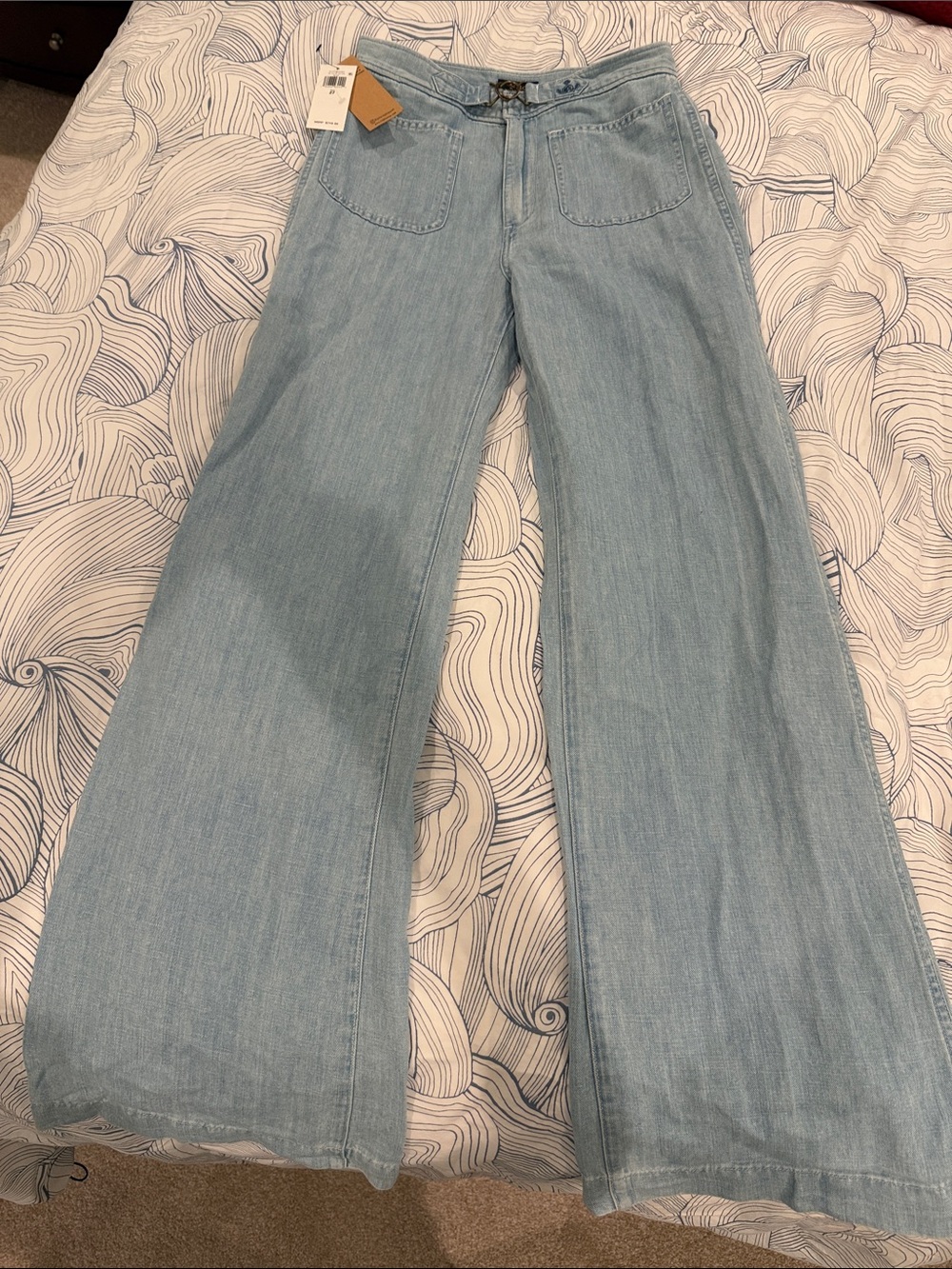 Ralph Lauren Light Wash Wide-Leg Flare Jeans